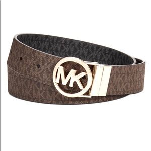 MICHAEL Michael Kors REVERSIBLE MK Monogram Belt